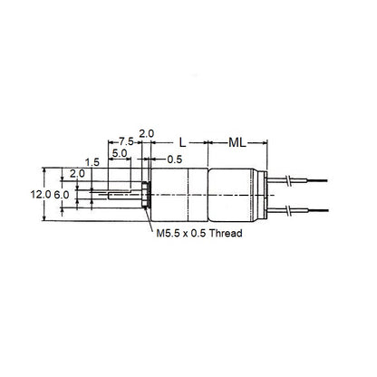 1183726 | MG-D33S12M1200144 (Each) --- DC Gearmotors - 85 RPM 7.8 - 1.1 - N.mm - oz.in - 15.6 mm Size 12