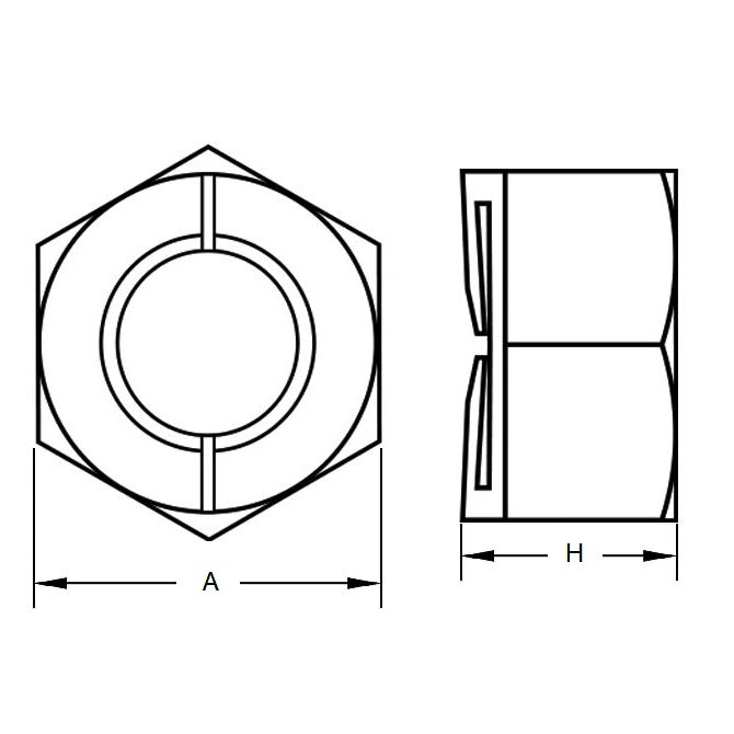 1050463 | NT040M-BX-S4 (PK-14) --- Hexagonal Nuts - M4 - 4x0.7mm - 3.2x7 mm Binx - Stainless Steel 304 Similar to A2, 18-8 HRB80 Nut