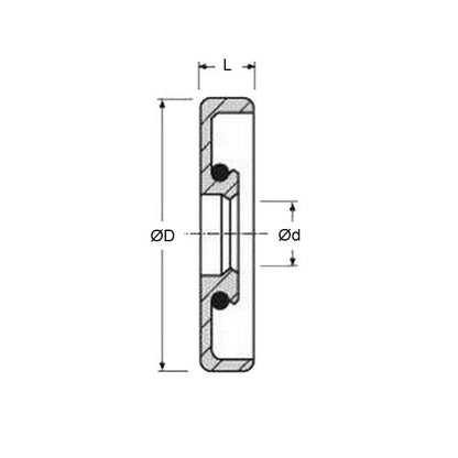 1142324 | OS03000-03700-060-N (PK-5) --- 30x37x6 mm - Nitrile NBR, BUNA-N Seal