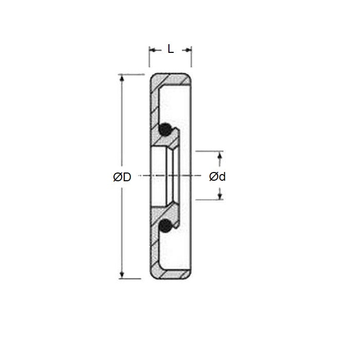 1127087 | OS02100-03700-070-N (Each) --- 21x37x7 mm - Nitrile NBR, BUNA-N Seal