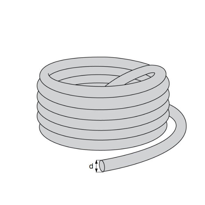 1063386 | ORC-0533-N70 (Metre) --- Cord O-Rings - 5.33 mm Nitrile NBR - 70 Durometer O-Ring