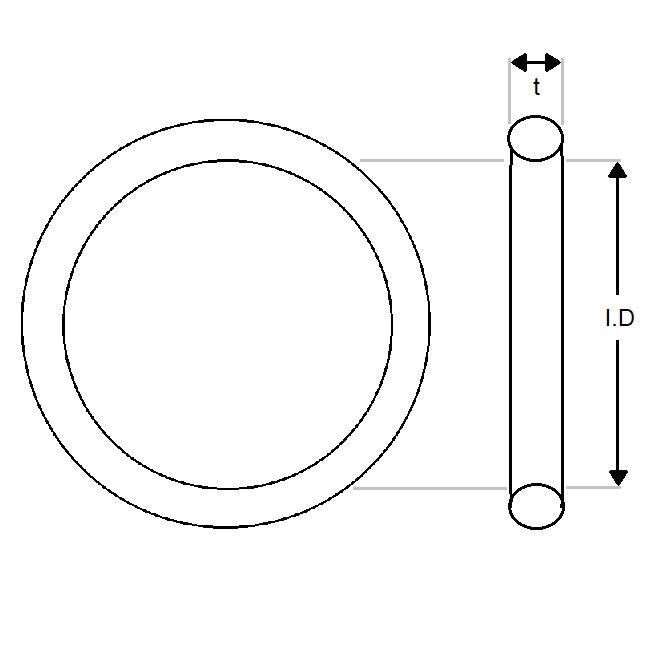 1143751 | OR-02600-250-VBR75 (Pack of 10)  --- Fluoroelastomer Packs O-Rings - 26x2.5 mm - Brown Fluoroelastomer - Fluoroelastomer O-Ring