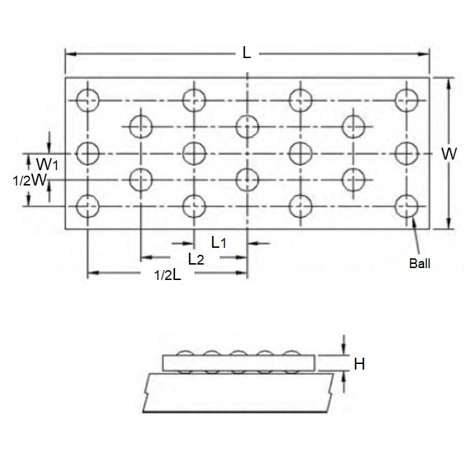 1224213 | BBP3RS (Each) --- Ball Parallels - 457.2x63.5x6.35 mm