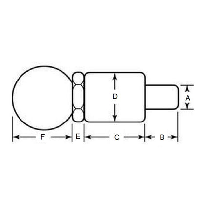 1085693 | BSD-30SSRS (Each) --- Pull Pins - 9.525x14.288x38.1 mm Round Handle - Stainless Steel Pin