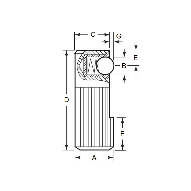 1088617 | WST-10RS (Each) --- Side Thrust Pins - 9.906x4.064x8.128 mm Single Sided - Stainless Steel Ball Pin