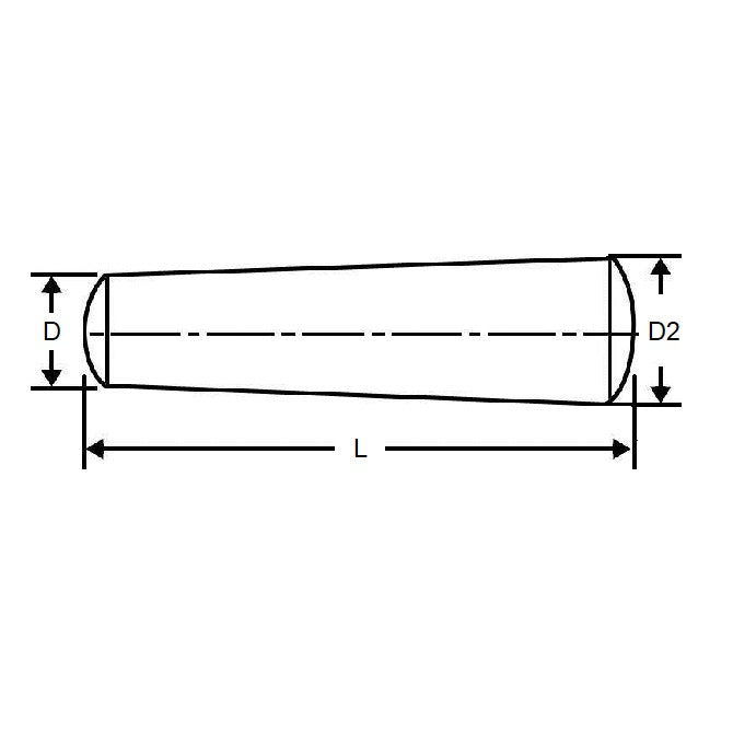 1062112 | TPM-0500-03000-MH (Each) --- Taper Metric Pins - 5x30x5.6 mm - Carbon Steel - Hardened Pin