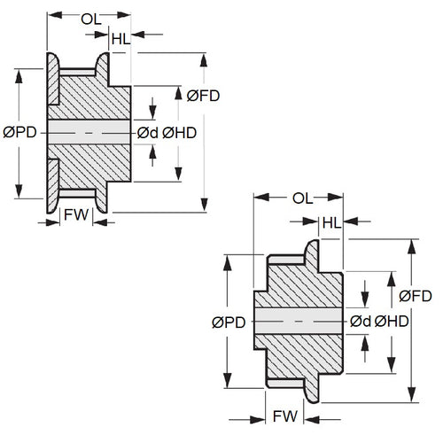 P-MXL-022-064SF-PP-N-048Diagram