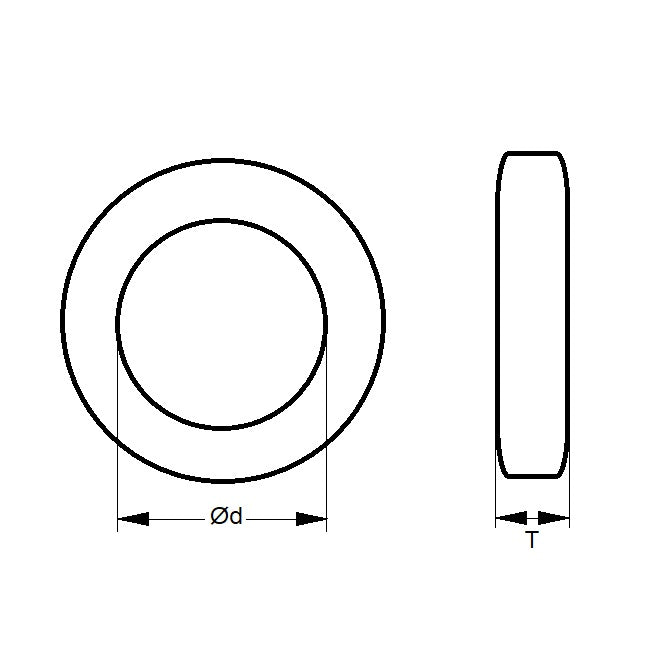 1164359 | BA-640RS (Each) --- Round Rings - 50.8x6.02 mm - - - Nickel Plated Steel Ring
