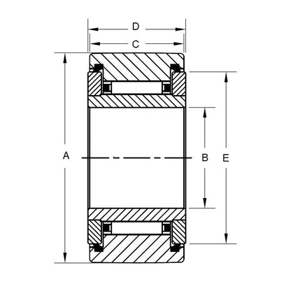 1140021 | CCF890RS (Each) --- Crown Roller Followers - 28.575x17.45x7.938 mm - Steel