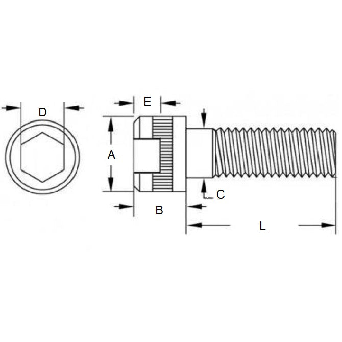 1063529 | SC048C-045-C-SK-C (Pack of 100)  --- Socket Cap Screws - 10-24 UNC - 4.76mm - 44.5 mm - High Tensile Steel / Black Oxide Alloy Steel Screw