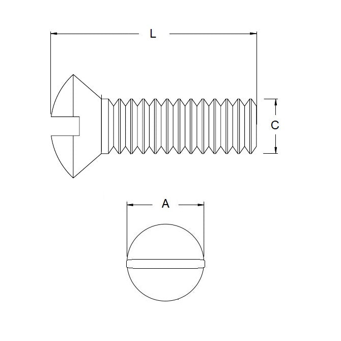 1040916 | SK025M-010-O-SL-S4 (PK-85) --- Countersunk Screws - M2.5 - 2.5x0.45mm - 10 mm - 304 Stainless Oval Top Screw