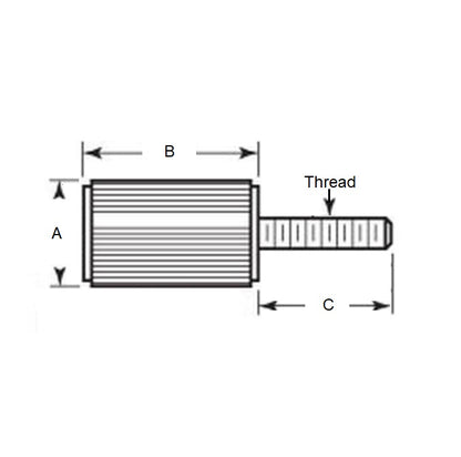 1076895 | SCP079C-019-C (Each) --- Panel Screws - 5/16-18 UNC - 7.94mm - 19.05x14.27 mm - Steel Screw