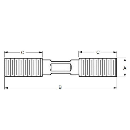 1112232 | SUS805RS (Each) --- Driver Studs Threaded Rod - 5/8-11 UNC - 15.88mm - 88.9 mm - 38.1  - Carbon Steel Stud