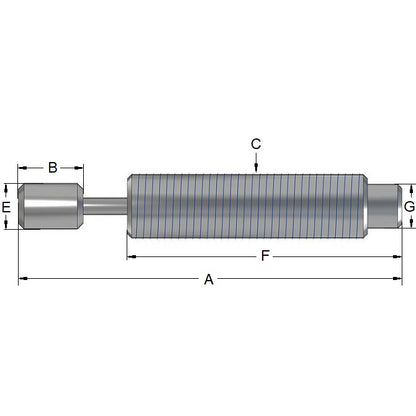 1135234 | ED11BRS (Each) --- Hydraulic Shock Absorbers - 25.4 mm 1-12 UNF - 25.4mm - - 141.48 / 102.62 Self-Compensating