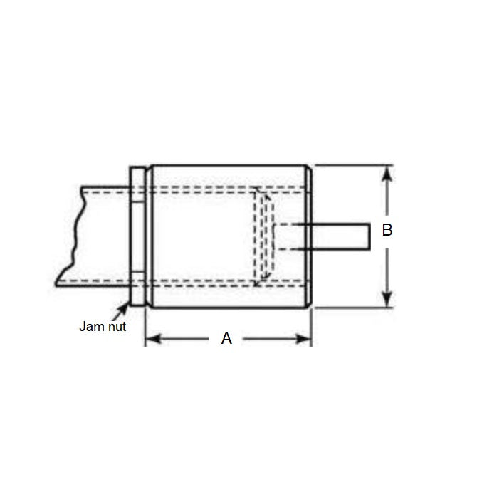 1233070 | ED808RS (Each) --- Hydraulic Accessories Shock Absorbers - Suitable Shock Absorber ED8RS 19.05x25.4 mm Stop Collars