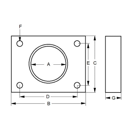 1104273 | ACE2RS (Each) --- Accessories Shock Absorbers - 1/2-20 UNF - 12.7mm - 38.1x25.4 mm Mounting Blocks
