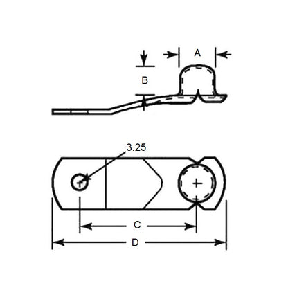 1069902 | SBTN-0635-FL (Each) --- Flat Type Snap Buttons - 6.35x5.33x0.457 mm Snap Button