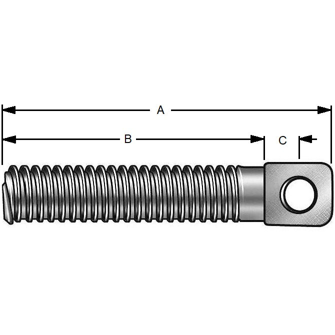 1074102 | SSA-80RS (Each) --- Stainless Steel Spring Anchors - 1/4-28 UNF - 6.35mm - 31.75x22.225 mm