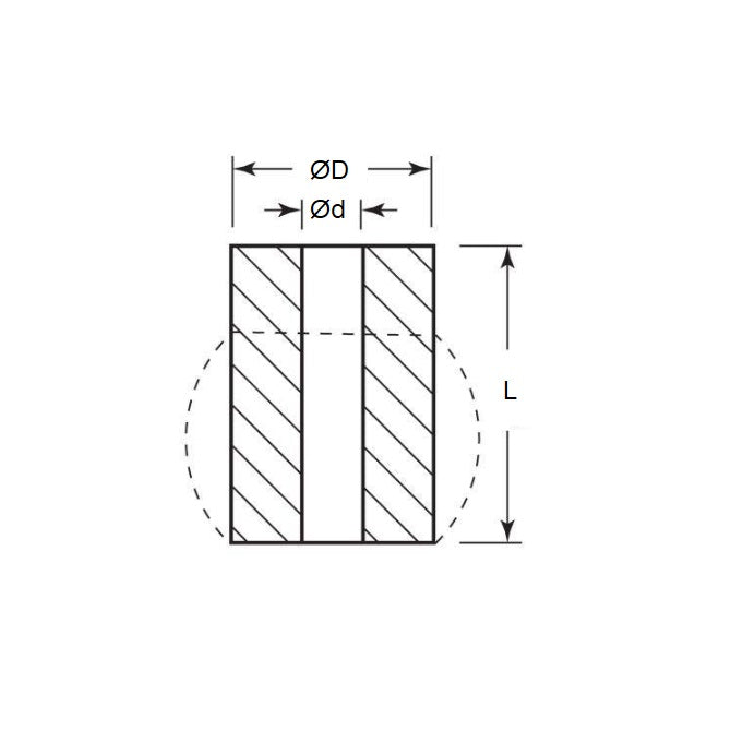 1123379 | CSN-0200-032 (Each) --- Bumpers Mounts - 20x8.4x31.8 mm Neoprene Springs - Neoprene Rubber Spring