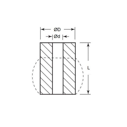 1135334 | CSU-0254-038 (PK-18) --- Bumpers Mounts - 25.4x9.5x38.1 mm Urethane Springs - Polyurethane Spring