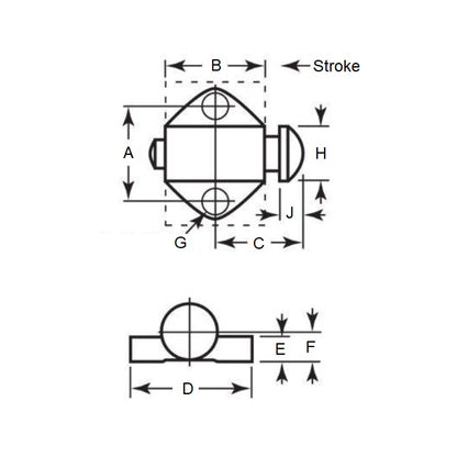 1035389 | DS-2RS (Each) --- Spring Stops - 1.02 Kg - 11.68 Kg - - Round