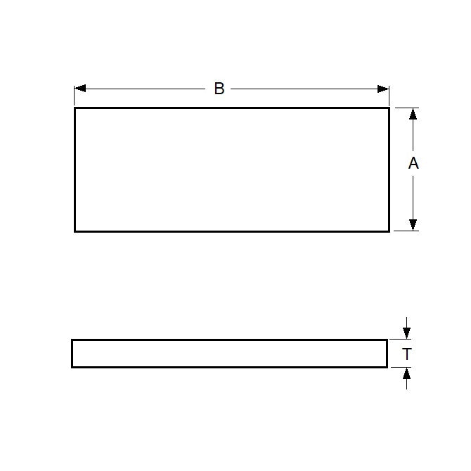 1001448 | PBK-10SSRS (Each) --- Stainless Feeler Gauge Stock - 0.254x12.7x304.8 mm - Stainless Steel
