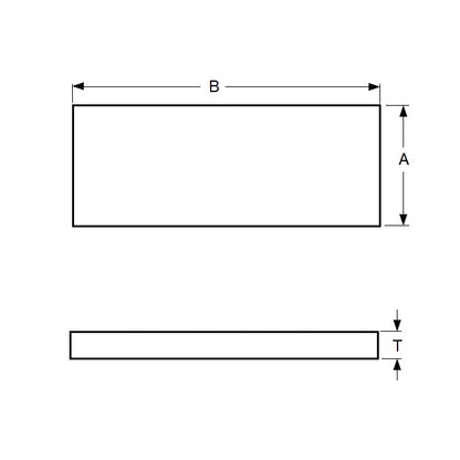 1002799 | SHM-0813-0013-0914-BR (Each) --- Brass Strip - 0.813x12.7x914 mm - Brass