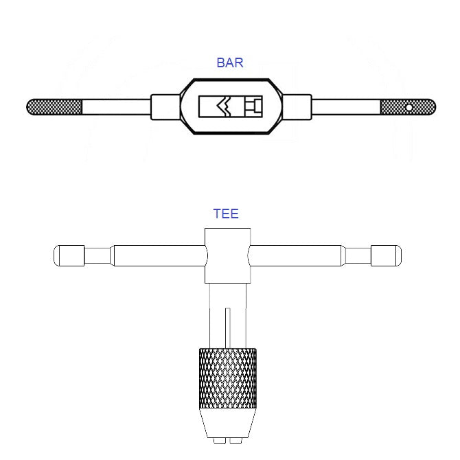 1034474 | TWB-03.50-12.00 (Each) --- Tap Wrenches Tools - Suitable Taps 1/8 to 1/2 and M3 to M12 2.5 - 7.1 mm - Bar - Steel Wrench