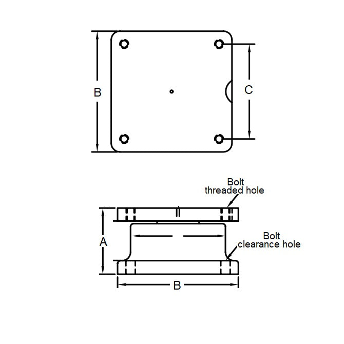 1228994 | SKF-83RS (Each) --- Non-Lockable Turntable - 4535 Kg - 69.088x165.1 mm - Cast Iron