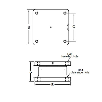 1224086 | SKF-80RS (Each) --- Non-Lockable Turntable - 453 Kg - 44.958x82.55 mm - Cast Iron