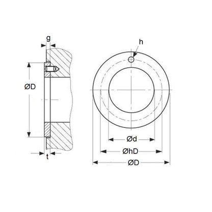 1118780 | W0180-T-032-015-DP4 (Each) --- Thrust Washers - 18x32x1.5 mm DP4 Type - DP4 Washer
