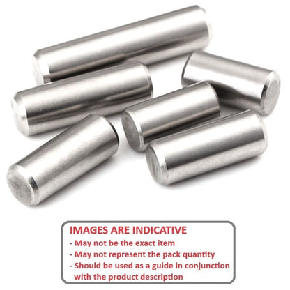 1051017 | DP030-014-303-2 (Pack of 10)  --- Dowel Pins - 3x14 Standard - Stainless Steel 303/304 Similar to A2, 18-8 HRB80 Pin