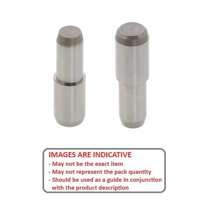 1061937 | DPS050-025-CH-1 (Each) --- Dowel Pins - 5x25 Stepped - Carbon Steel Pin