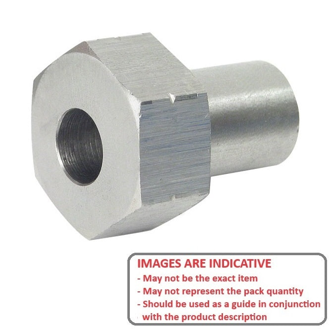 1038541 | DVAB2-ST-064-ADJ-303 (Each) --- Adaptor Bushings Dual Vee - Bushing Size 2 - 18x6.65 mm - Stainless Steel 303 Similar to A2, 304, 18-8