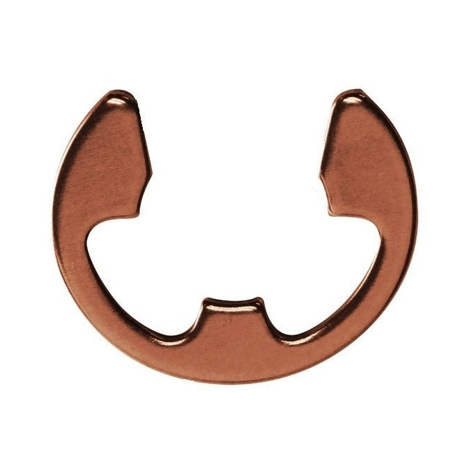 1047716 | ECL-0024-0032B-C (PK-100) --- E-Clips Retaining Rings - 3.18x2.41x0.64 mm Basic - Carbon Steel E-Clip