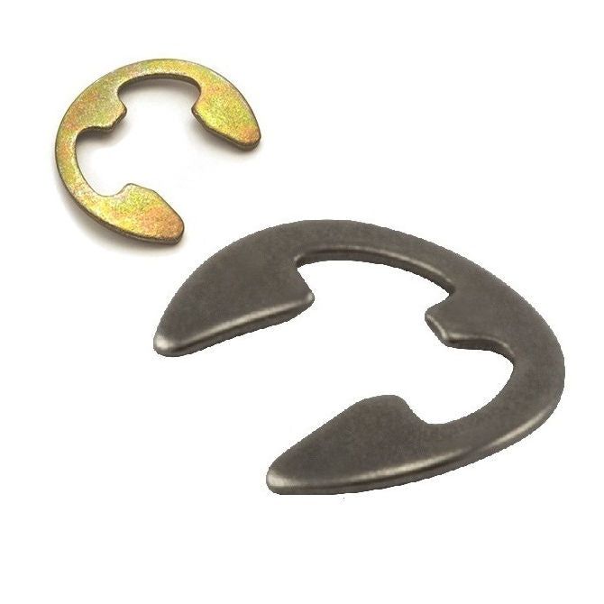 1129698 | ECB-0171-0222-C (PK-5) --- E-Clips Retaining Rings - 22.23x17.15x1.27 mm Bowed - Carbon Steel E-Clip