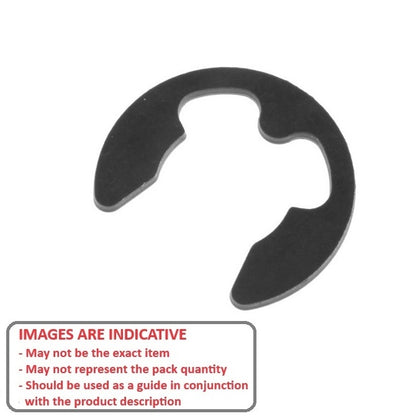 1040511 | ECL-0019-0025-C (PK-100) --- E-Clips Retaining Rings - 2.5x1.9x0.5 mm Basic - Carbon Steel E-Clip