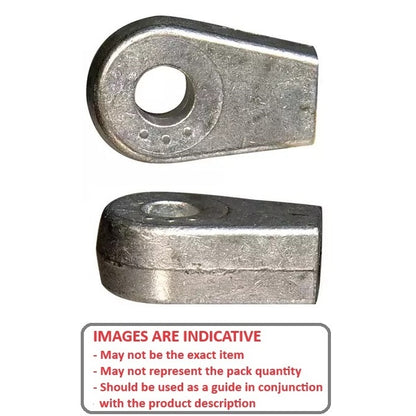 1063959 | GAS211RS (Each) --- End Fittings Gas Springs - M6 - 6x1mm - Fat Blade - Die Cast Zinc Gas Spring