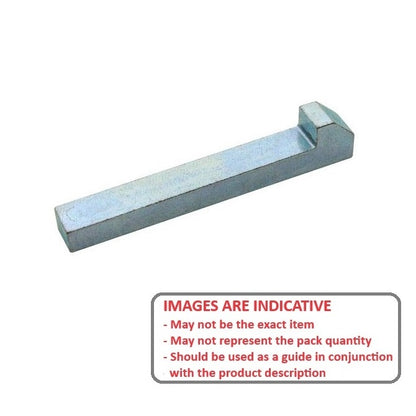 1070259 | GHK0635-0635-076-Z (Each) --- Gib Head Keys - 6.35x6.35x76.2 mm - Zinc Plated Steel Key