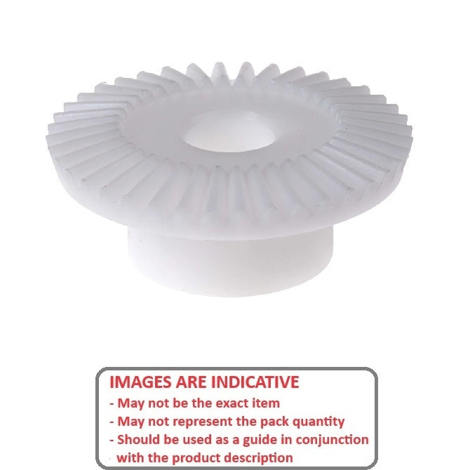 1050323 | GB-41A-D32-64-064-A (Each) --- Bevel Gears - Ratio 4 to 1 Large Gear Only - GB-41A-D32-16-048-A 32DP Plastic - Acetal Gear
