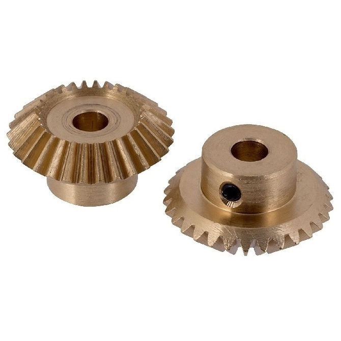 1123982 | GM-020-M1-060-B (Each) --- Mitre Gears - 20 tooth - 20x6 mm Module 1 - ISO 8 / Brass Gear