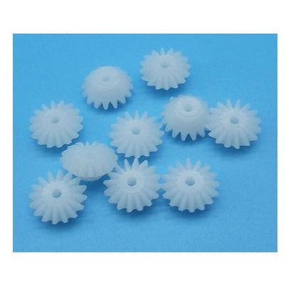 1096127 | GM-012-M05-020-PO (PK-50) --- Mitre Gears - 12 tooth - 6x2 mm Module 0.5 - POM Polyoxymethylene Gear