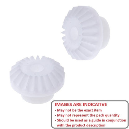 1141947 | GM-030-M1-060-A (PK-5) --- Mitre Gears - 30 tooth - 30x6 mm Module 1 - Acetal - Commercial Gear