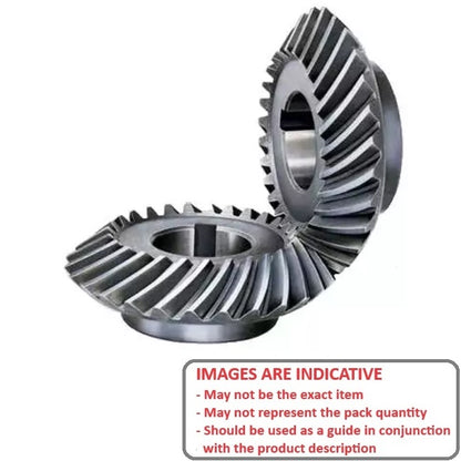 1124738 | GM-S030S-M15-120-C8-GK (Pair) --- Mitre Gears - 20 tooth - 30x12 mm Module 1.5 - ISO CLASS 8 / Steel Gear
