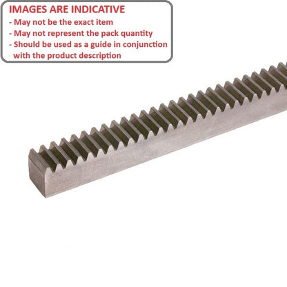 1218070 | GR-D64-04-0279-12-S41 (Each) --- Rack Gears - 279.4x4.242x12.192 mm Imperial - Stainless Steel AISI 416 Rc 36-42