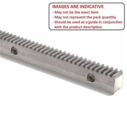 1180015 | GR-D96-04-0076-09-S41MS (Each) --- Rack Gears - 76.2x4.242x9.017 mm Imperial - Stainless Steel AISI 416 Rc 36-42