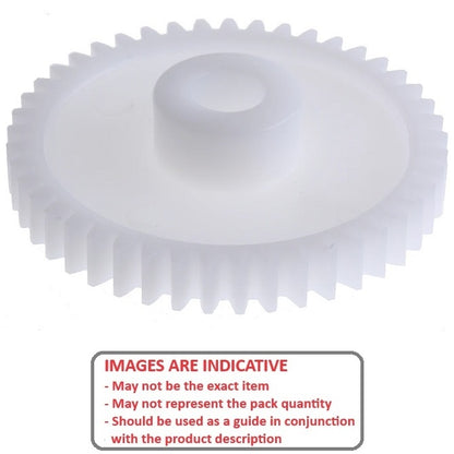 1141824 | G024B-030-D32-048-048-A-P (Each) --- Spur Gears - 30 tooth - 23.81x4.762 mm Hubbed - Acetal Gear