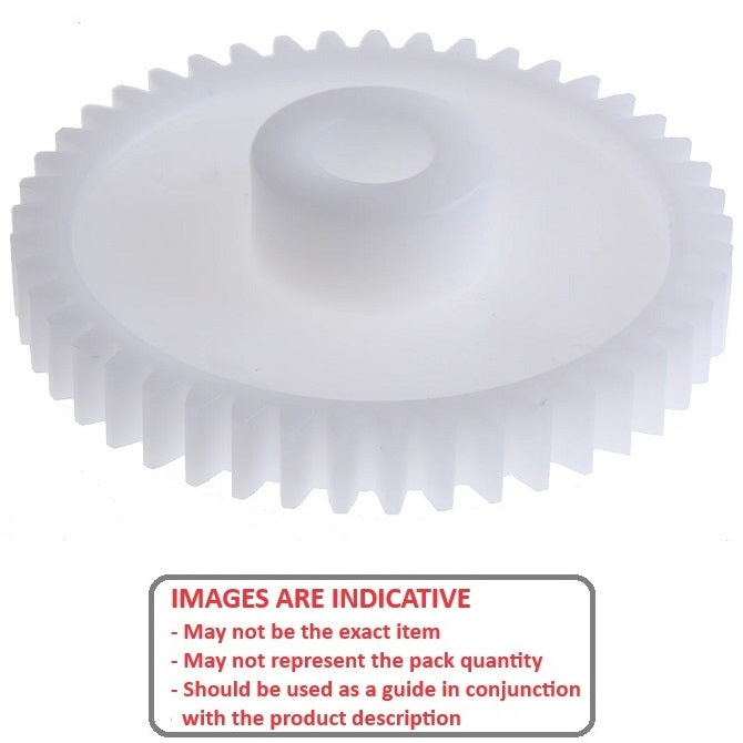 1154114 | G021B-040-D48-032-048-A-P (Each) --- Spur Gears - 40 tooth - 21.16x4.762 mm Hubbed - Acetal Gear