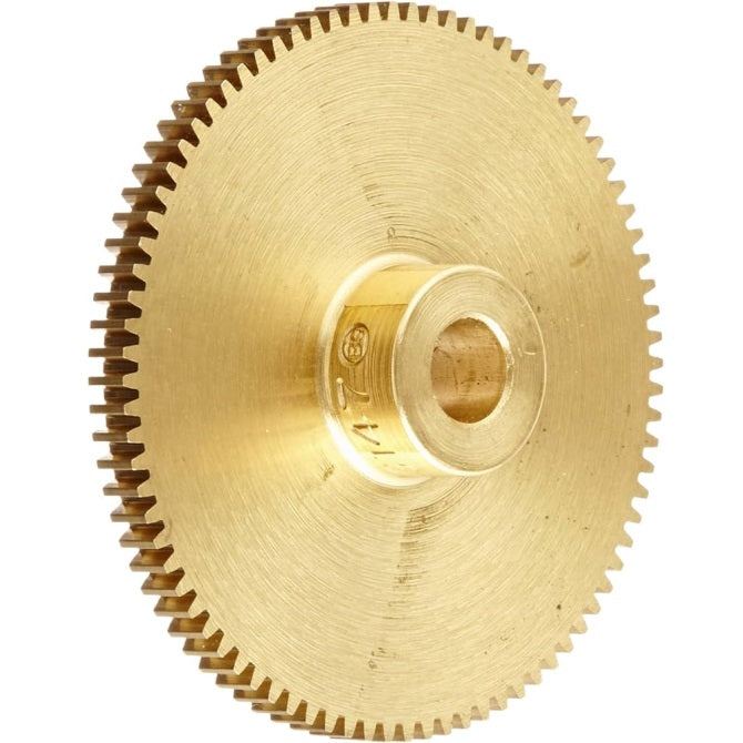 Spur Gears - 50 tooth - 25x6 mm Hubbed - Brass Gear