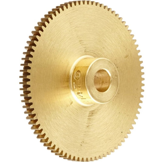 Spur Gears - 50 tooth - 25x6 mm Hubbed - Brass Gear